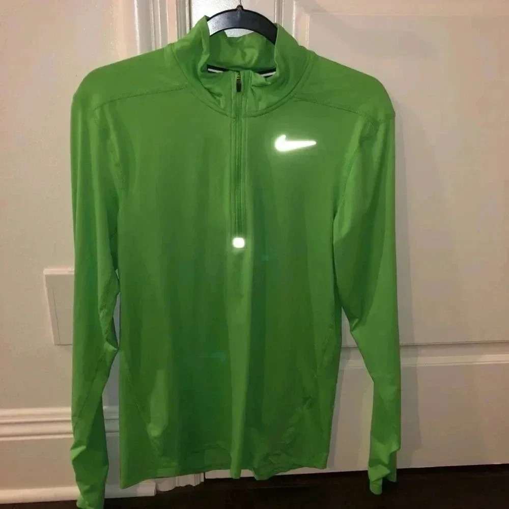 Neon Green Nike Half Zip Pullover